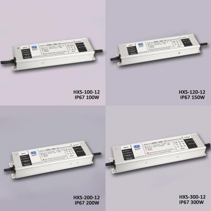 Bộ nguồn chống thấm nước 12,5A IP67 300W AC đến DC Trình điều khiển LED 1
