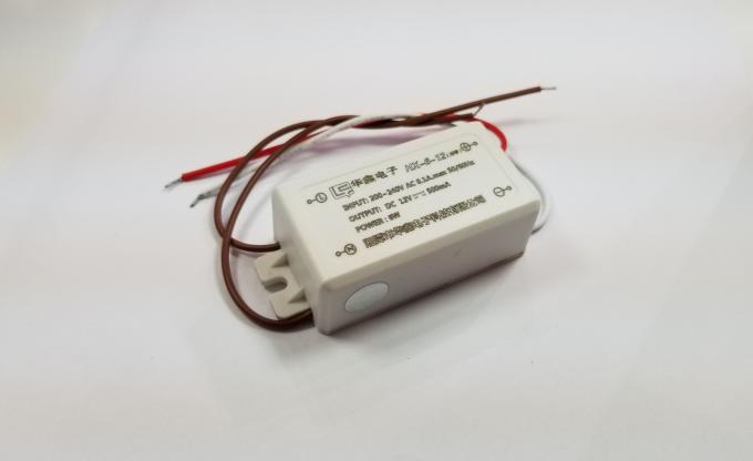 Bộ điều khiển LED nhà ở bằng nhựa CE Bộ nguồn LED điện áp không đổi 12V 6W 0,5A 0