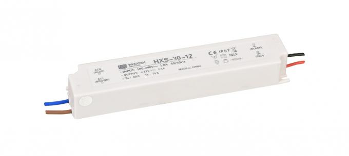 Vỏ nhựa 2.5A IP67 Bộ nguồn không thấm nước 30W Bộ điều khiển LED 12V 0