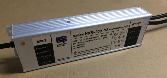 Bộ nguồn LED chống nước 16.7A 12V 200W LED Strip Driver Hiệu suất 88% 1